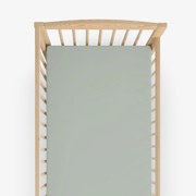 Goldea bavlnená plachta do detskej postieľky - šalviovo zelená 60 x 120 cm