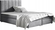 Kontinentálna čalúnená posteľ matrac Bonell Brandi 180x200, šedá