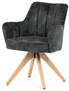 Autronic BONTEC Jedálenská stolička, čierna, zamatová látka, HC-D7188 BK4 Farba: Zelená