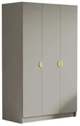Šatníková skriňa CAMON 150 cm - béžová/zlaté úchytky