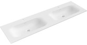 Mexen Vela, dvojumývadlo na zapustenie 161 x 46,5 cm, biela matná, 25231601D