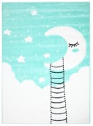 Detský koberec Mesiac Bueno 1314 mätový