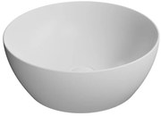 GSI GSI, PURA keramické umývadlo na dosku, priemer 42 cm, biela matná, 885109