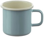 Modrý smaltovaný hrnček Blue dot - Ø8 * 8cm - 250ml