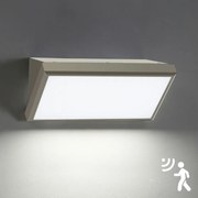 Brilagi-LED Vonkajšie nástenné svietidlo so senzorom TRIANGLE LED/20W/230V sivé IP65