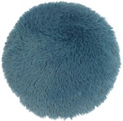 Guľatý dekoračný vankúšik MATS 40 cm, modrý