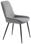 Sivá jedálenská stolička Milton – Unique Furniture