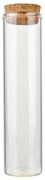 Sklenená dóza/ skúmavka s korkovým viečkom S - Ø 3*12 cm