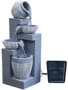 Záhradná solárna fontána BestBerg SF-19 / polyresin / 19 x 19 x 51 cm