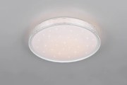 TRIO Reality R64811101 VARDA stropné svietidlo D390mm SMD LED 24W/2500lm 2700-6500K biela, diaľkový ovládač, starlight efekt