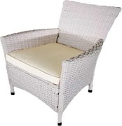 Ratanové kreslá JANINA sivá sada 4 kusov