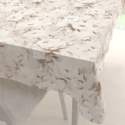 Biante Bavlnený obdĺžnikový obrus Sandra SA-519 Pivonky na béžovom 50x100 cm