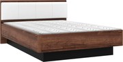 XXXLutz POSTEĽ, 120/200 cm čierna, biela, farba duba Carryhome - Postele - 000687018814
