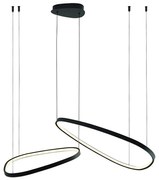 LED luster na lanku MICHELLE LED/48W/230V 4000K čierny