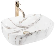 Rea Belinda, umývadlo na dosku 460x320x125 mm, Aiax-mramor, REA-U6596