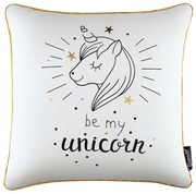 Room99 Dekoračná obliečka na vankúš INSTA KIDS Be My Unicorn Jednorožec 45 x 45 cm