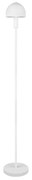 Biela stojacia lampa so skleneným tienidlom (výška 120 cm) Glenn – Trio