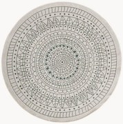 Okrúhly obojstranný koberec do interiéru/exteriéru Porto