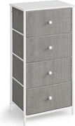 Komoda látková AUK-E1031 Farba: Sivá