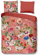 Oranžové obliečky na dvojlôžko/predĺžené z bavlneného saténu 240x220 cm Amalia – Descanso