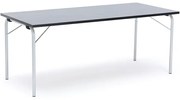 Skladací stôl NICKE, 1800x800x720 mm, linoleum - tmavošedá, galvanizovaný