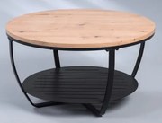 Okrúhly konferenčný stolík Palermo 80 cm, dub artisan%