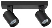 Bodové svietidlo VOLF 2xGU10/10W/230V čierna