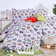 Vianočné obliečky bavlnené Cold EMI: Štandardný set jednolôžko obsahuje 1x 140x200 + 1x 70x90