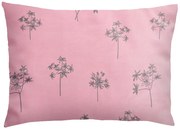 XPOSE® Flanelová obliečka na vankúš IDIL - sivá/ružová 70x90 cm