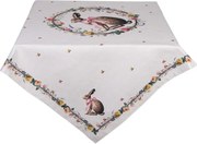 Obrus ​​zajac s kvetmi Easter Whispers Collection - 100*100 cm