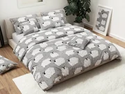 Bavlnené obliečky OVEČKA sivé Rozmer obliečky: 70 x 90 cm | 140 x 200 cm