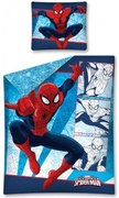 Bavlnená posteľná bielizeň / posteľné obliečky - Spiderman - MARVEL - 140 x 200 + 70 x 90 cm