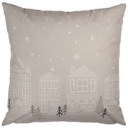 Béžová obliečka na vankúš Amsterdam Christmas - 45*45 cm