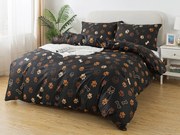 XPOSE® Bavlnené Renforcé obliečky LABKY - čierne