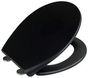 Čierne WC sedadlo Wenko Ikaria