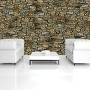 Fototapeta - Stone Wall Rock (254x184 cm)