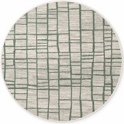 Koberec Ted Baker Haringey Crouch zelený / biely kruh