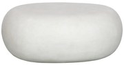 Biely konferenčný stolík 49x65 cm Pebble – vtwonen