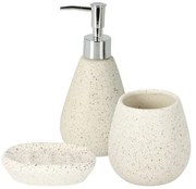 Kúpeľňová súprava Dolomit, 3 ks, biela