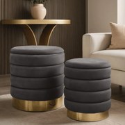 TABURET BASILEO 2v1 ŠEDÝ