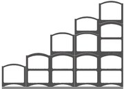 Zostava Bloc Cellier Steps bridlicová, kapacita fliaš: 151