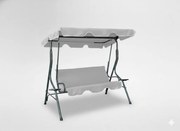 Garden Line ZÁHRADNÁ HOJDAČKA 170 x 110 x 153 cm ŠEDÁ BEZ OPIERKY NA NOHY. S DRŽIAKOM NA POHÁRE