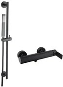 Sprchová batéria SAT B-Way so sprchovacím setom 150 mm čierna SATBSBW268SET