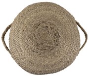 Prírodný okrúhly jutový sedák s ušami Pione - Ø 40*15 cm