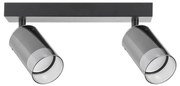 Zuma Line 2211BD-2-BK - Bodové svietidlo REN 2xGU10/50W/230V čierna/šedá