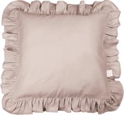 Vankúš s volánikmi tmavo ružová 45cm