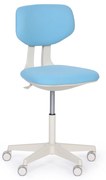 Pracovná stolička BEN, mäkké kolieska, modrá