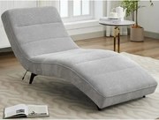 Relaxačné lehátko s elektrickým polohovaním Monaco, svetlo šedá látka%