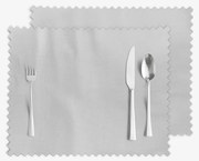 Goldea prestieranie na stôl teflónové - sivé - sada 2ks 30 x 40 cm