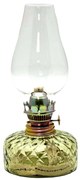 Petrolejová lampa JOSEFÍNA 22 cm lesná zelená